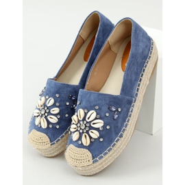 Blue espadrilles with shells 2798 Blue 1