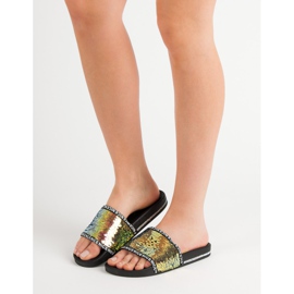 Seastar Sequin Slippers multicolored yellow 2