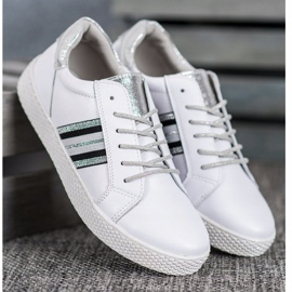 Filippo Leather Shoes On The Platform white 2