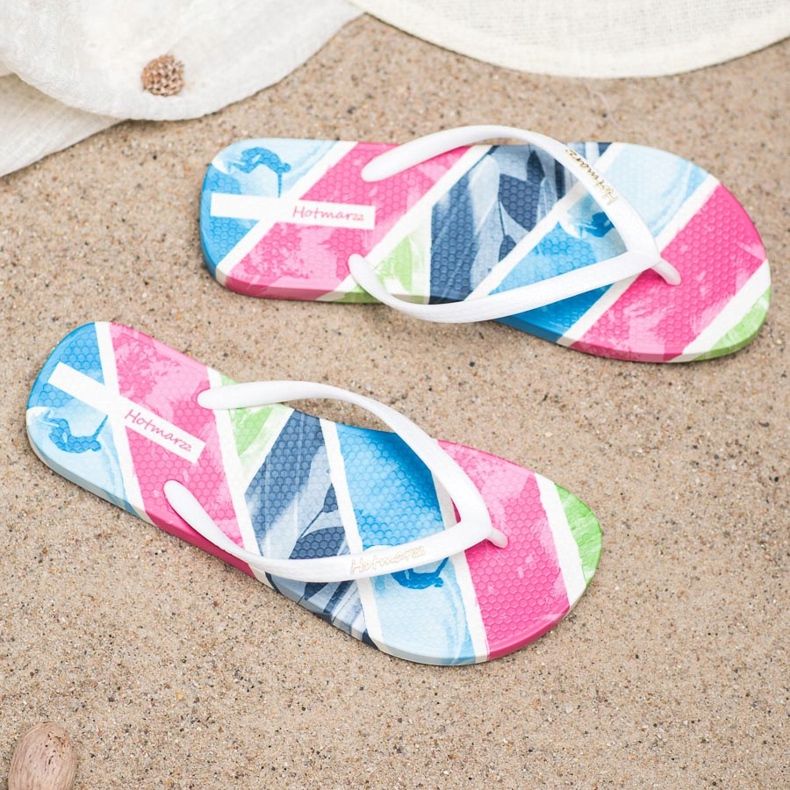 HOTMARZZ Patterned flip-flops multicolored 2