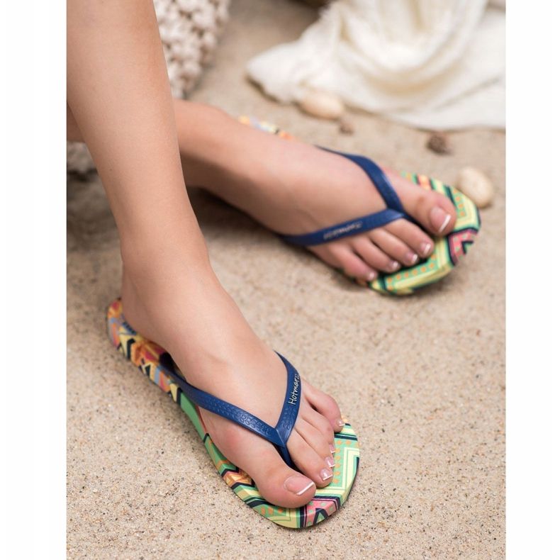 HOTMARZZ Patterned flip-flops multicolored 2
