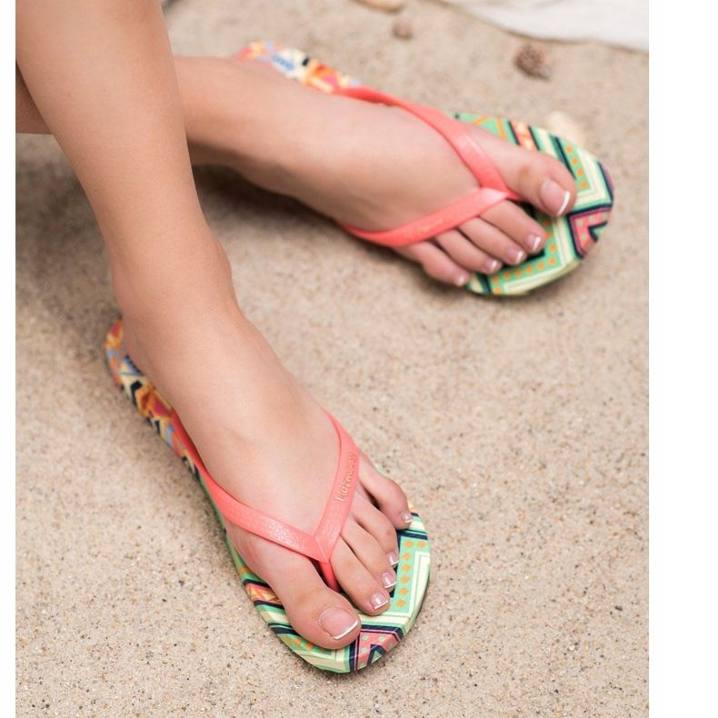 HOTMARZZ Patterned flip-flops multicolored 2