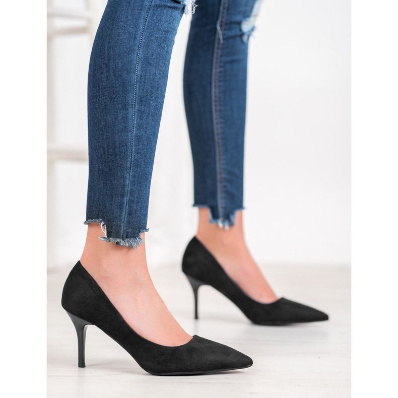 Small Swan Casual high heels black 2