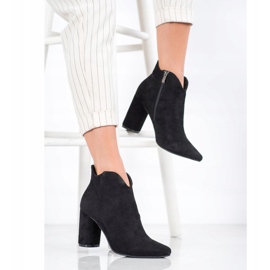 Filippo Stylish suede boots black 1