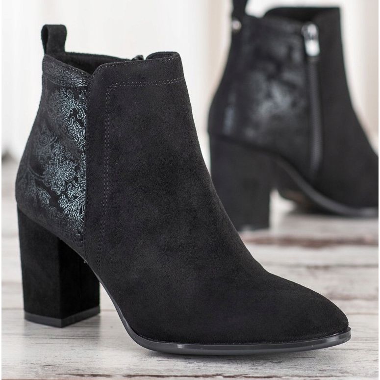 Sergio Leone Suede Booties black 2