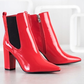 Yes Mile Lacquered Booties In Spitz 1