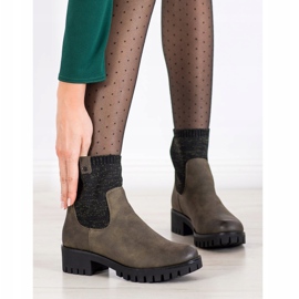 M.Daszyński Slip-on Boots On The Platform green 1