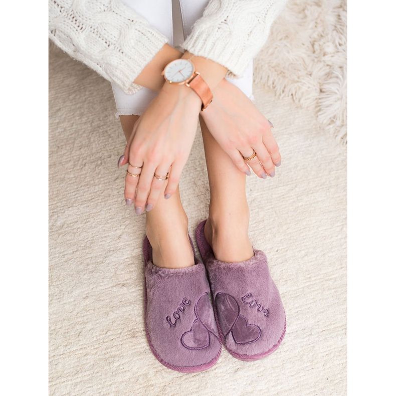 Bona Warm Love Slippers purple 1