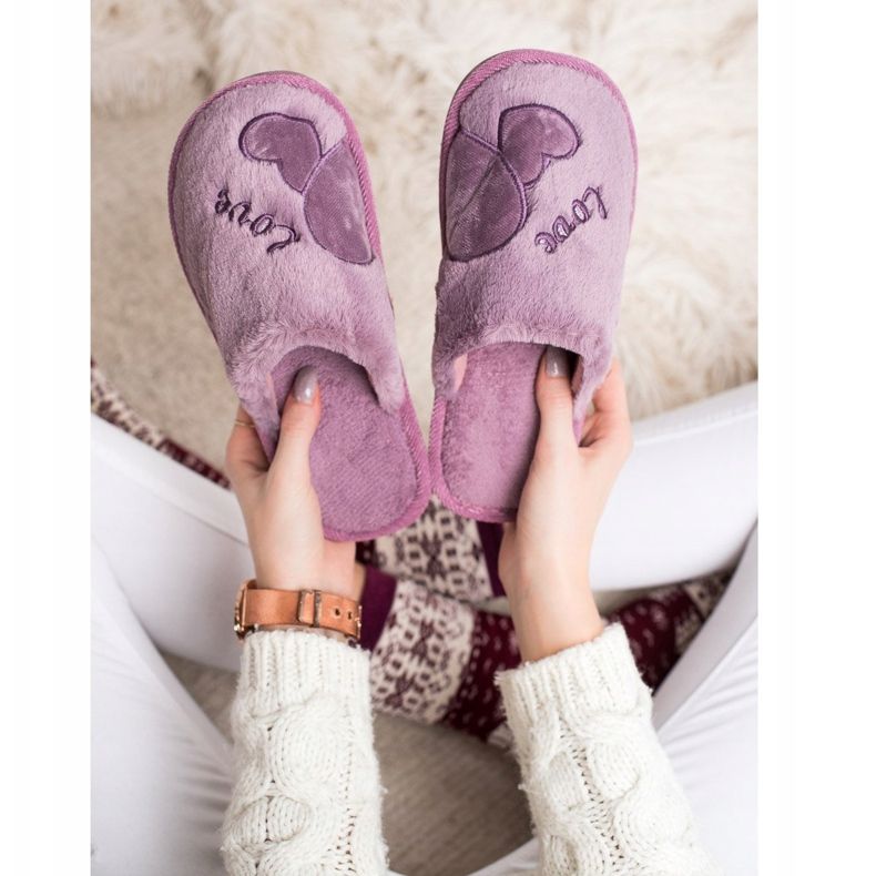 Bona Warm Love Slippers purple 2