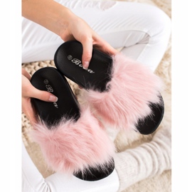 SHELOVET Stylish slippers pink 1