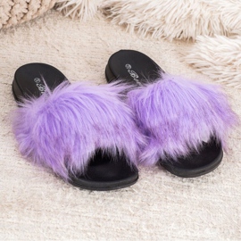 SHELOVET Stylish slippers violet 3