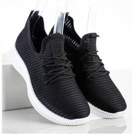 SHELOVET Comfortable Slip-On Sneakers black 1