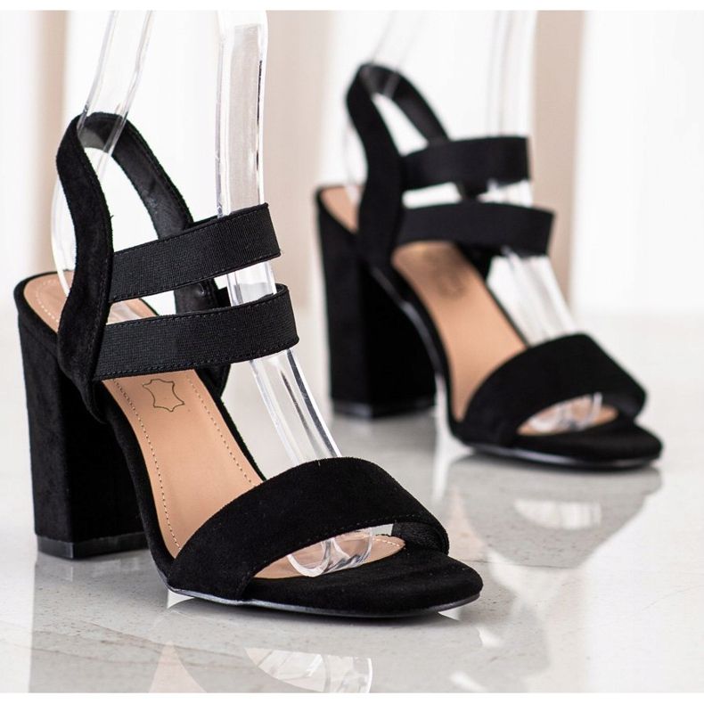 Evento Slip-on Sandals On A Bar black 1