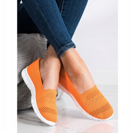 Via Giulia  Comfortable Orange Slipons 1
