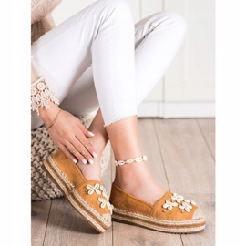 Seastar Espadrilles With Shells brown 1