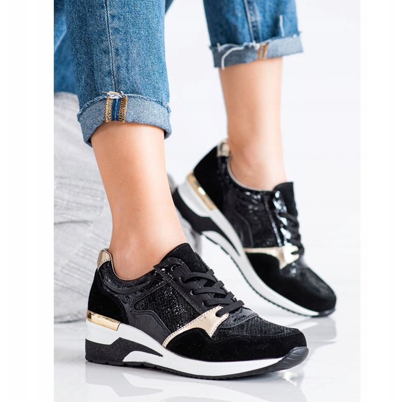 Goodin Tied Leather Sneakers black multicolored 2