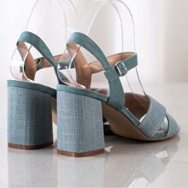 VINCEZA High Heel Sandals blue green 1 VINCEZA High Heel Sandals blue green 1