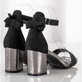 Sandals With A Bow VINCEZA black 1
