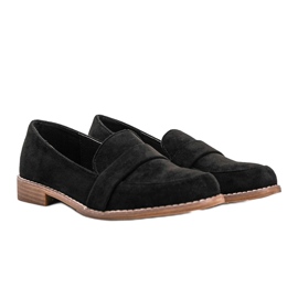 Black Brasilia flat heel loafers 1 Black Brasilia flat heel loafers 1