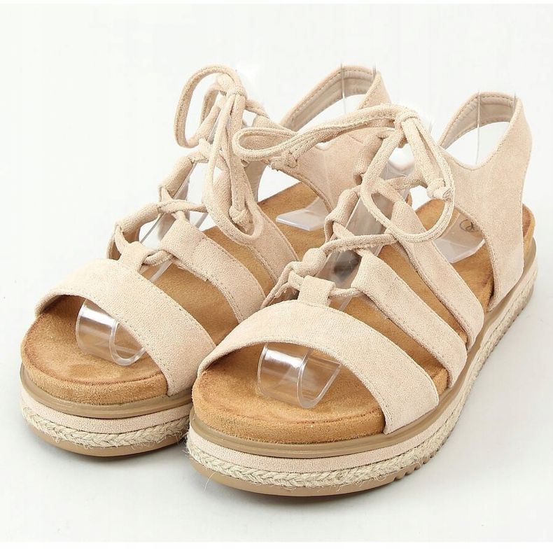 Sandals espadrilles W86 Beige 1
