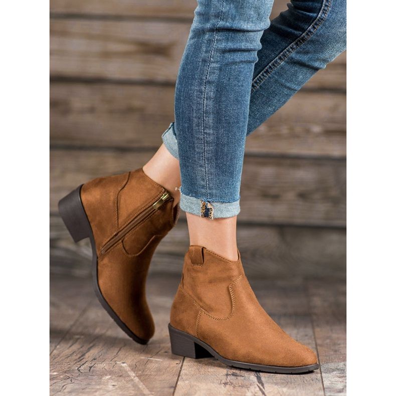 Filippo Suede cowboy boots brown 1