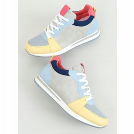 Multicolored sports shoes B0-546 Blue 1