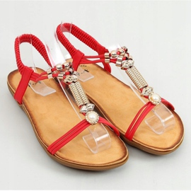 Red women's sandals H075 Rojo 1