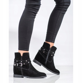Filippo Decorated Leather Booties black 1