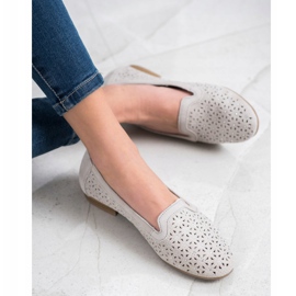 Filippo Leather Lords With Cubic Zirconia grey 1