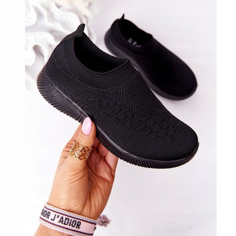 EVE Children's Sport Shoes Slip-On Black School Trip 2 EVE Children's Sport Shoes Slip-On Black School Trip 2