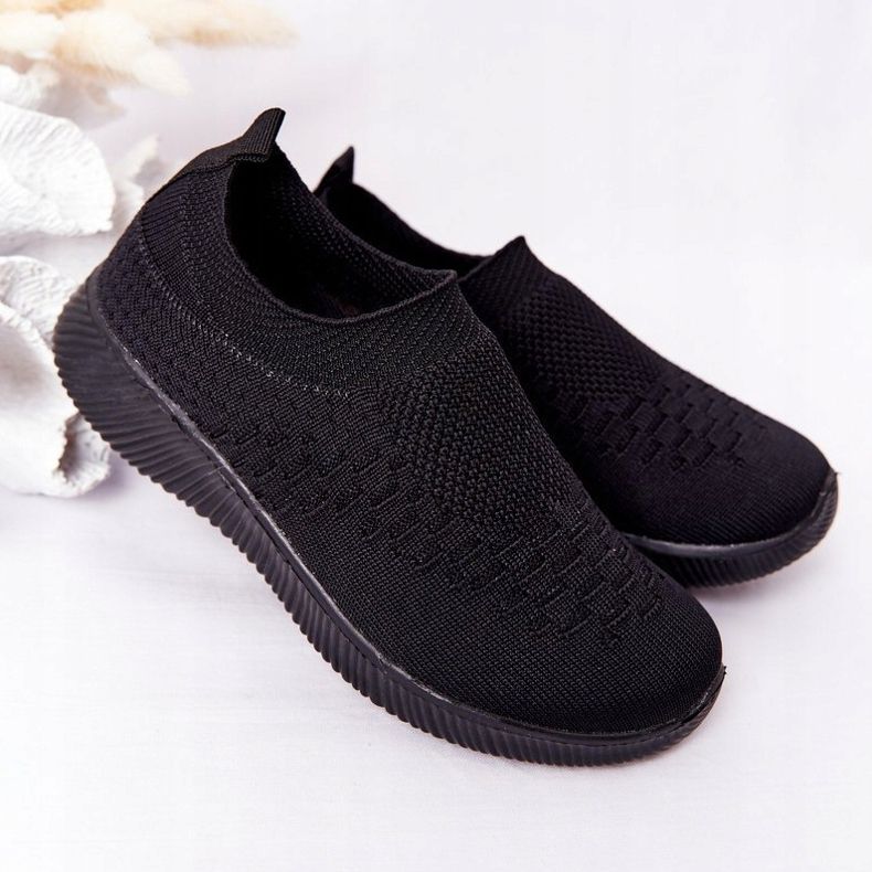 EVE Children's Sport Shoes Slip-On Black School Trip 1