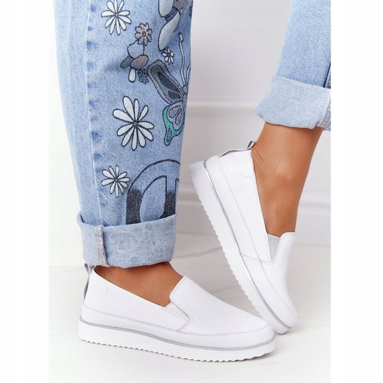 Women's Sneakers Slip-On S.Barski White 2