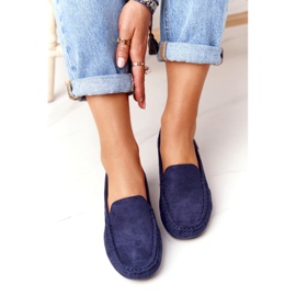 PH1 Women's Suede Loafers Navy Blue San Marino 1