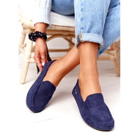 PH1 Women's Suede Loafers Navy Blue San Marino 2