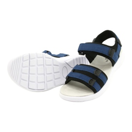 American Club Women's sports sandals Sports leather insert RL45/21 black and navy blue 2 American Club Women's sports sandals Sports leather insert RL45/21 black and navy blue 2