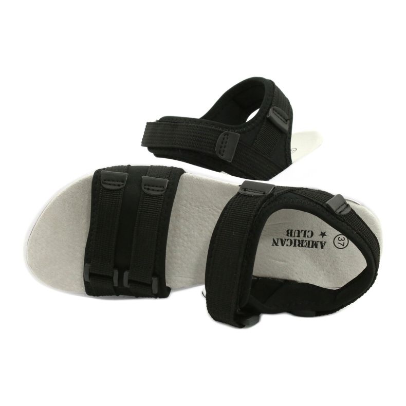 American Club Women's sandals sports leather insert RL45/21 black 4 American Club Women's sandals sports leather insert RL45/21 black 4