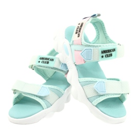 American Club Girls' Green Sandals Green RL32/21 3