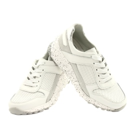 FILIPPO DP2008/21 women's leather sports shoes, white 3