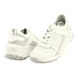 FILIPPO DP2008/21 women's leather sports shoes, white 2