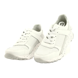 FILIPPO DP2008/21 women's leather sports shoes, white 1