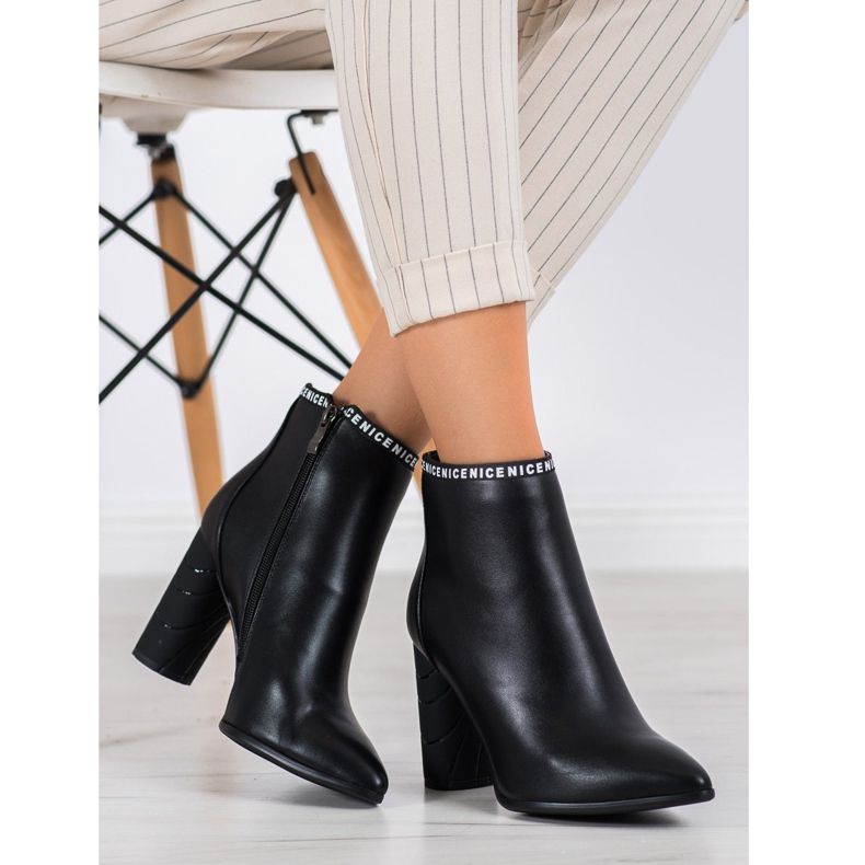 Filippo Boots With Decorative Heel black 1
