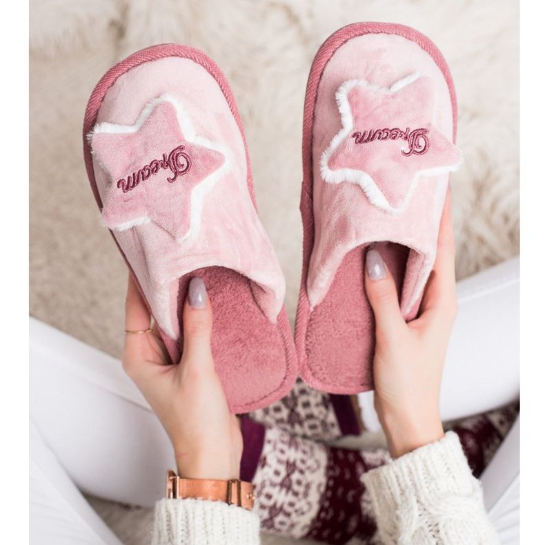 Bona Comfortable Dream Slippers white pink 2