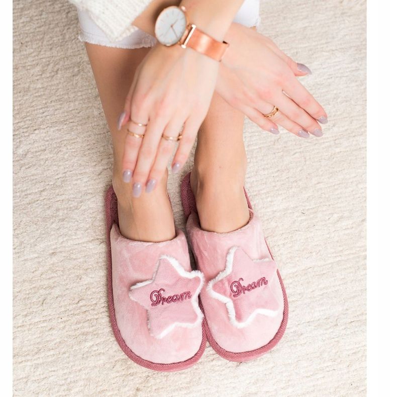 Bona Comfortable Dream Slippers white pink 1