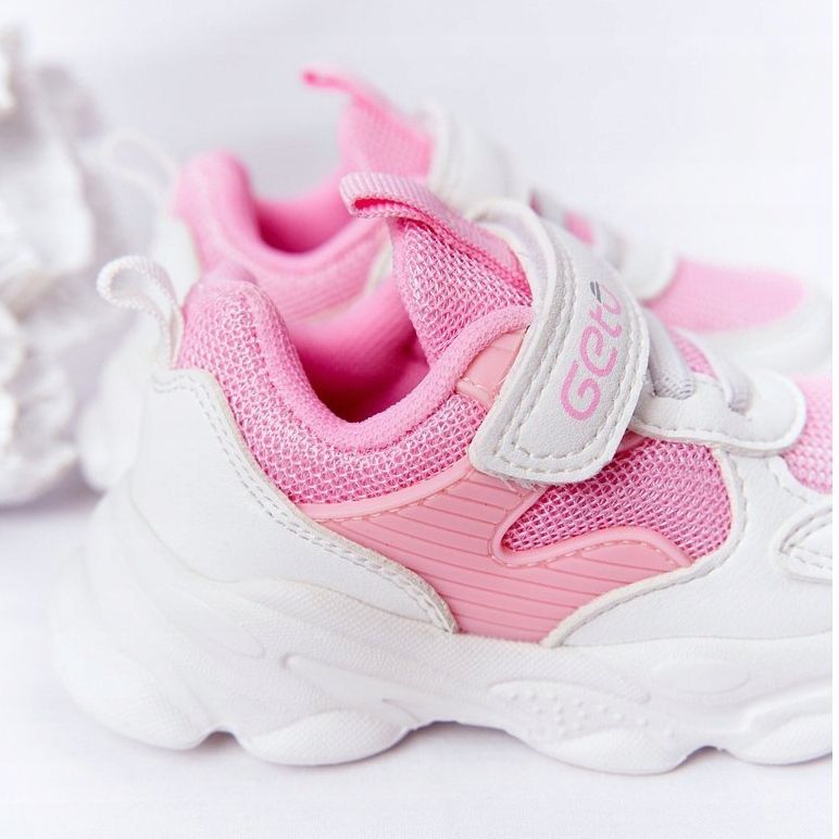 Children's Sport Shoes Sneakers White and Pink Sugar 1 Children's Sport Shoes Sneakers White and Pink Sugar 1