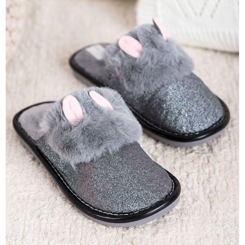 Bona Glitter Slippers With Damage grey 1