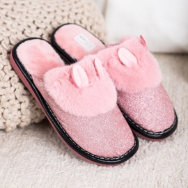 Bona Glitter Slippers With Damage pink 1
