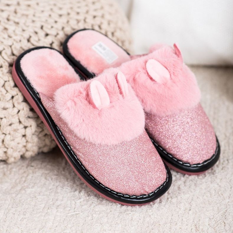 Bona Glitter Slippers With Damage pink 1