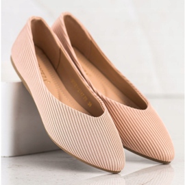 Ballerinas in the stripes of VINCEZA beige 2