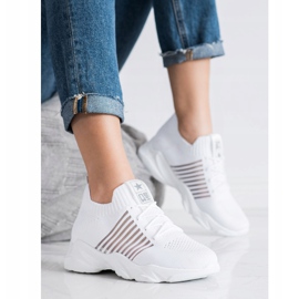 SHELOVET Light White Sport Shoes 2