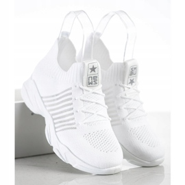 SHELOVET Light White Sport Shoes 1